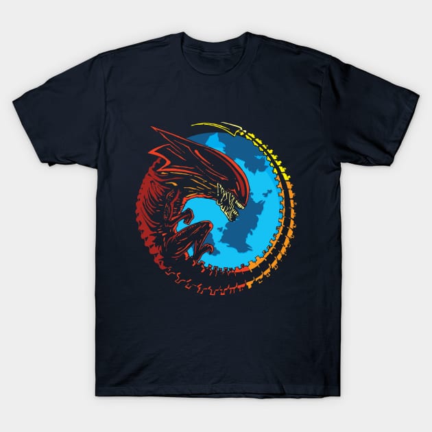 Queenzilla Xenomorph T-Shirt by Daletheskater